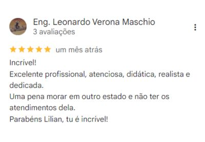 Depoimento de paciente sobre o tratamento de laserterapia